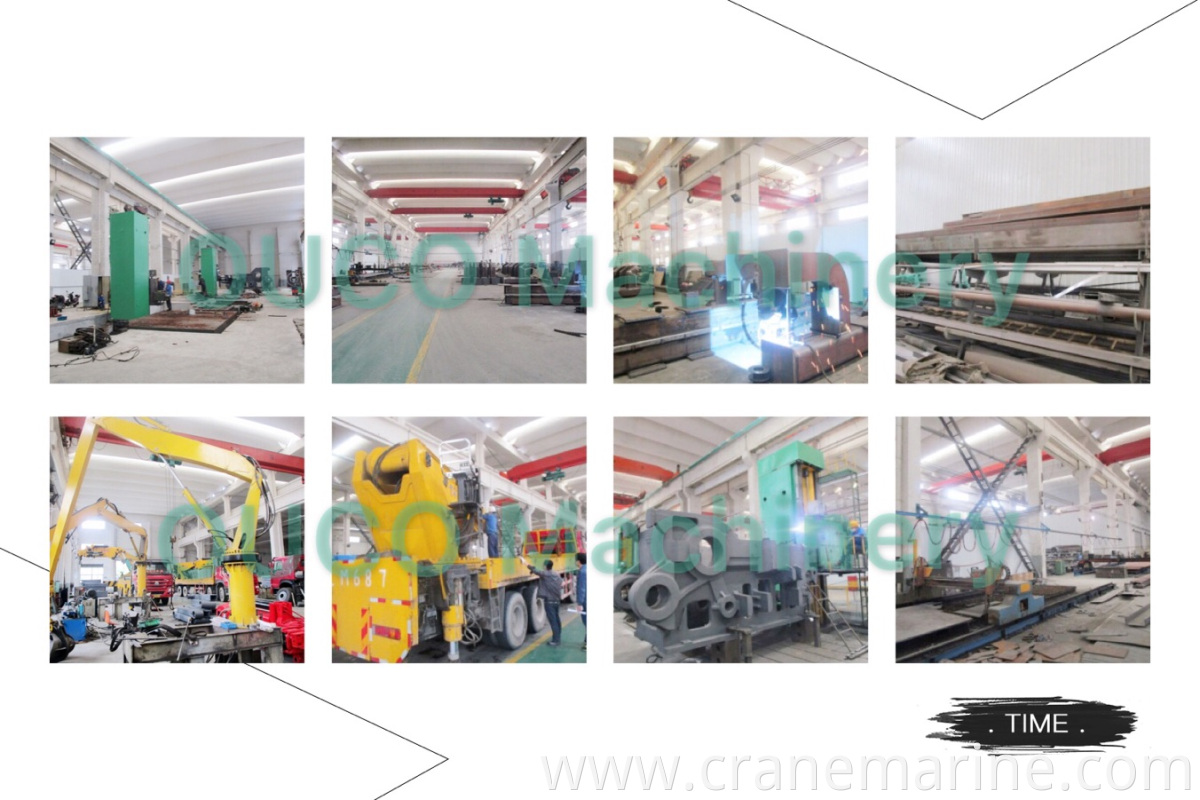 OUCO Marine/ 5T11M foldable Knuckle Boom And Telescopic Hydraulic Crane